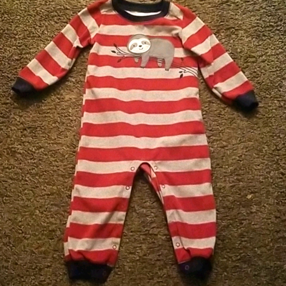 24m one-piece sloth pjs